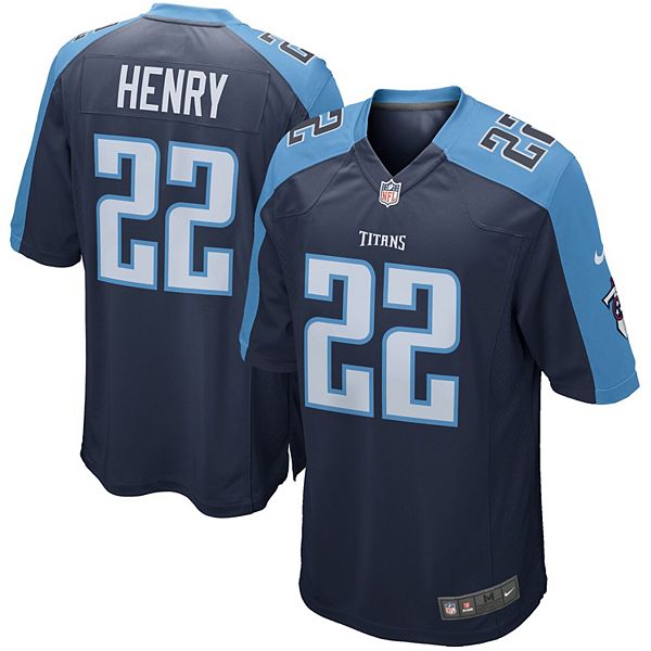 Men's Nike Derrick Henry Navy Tennessee Titans Game Player Jersey