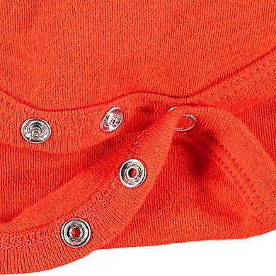 Newborn Orange Cleveland Browns Team Logo Bodysuit