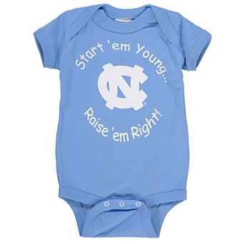 Newborn & Infant Carolina Blue North Carolina Tar Heels Start 'Em Young Bodysuit