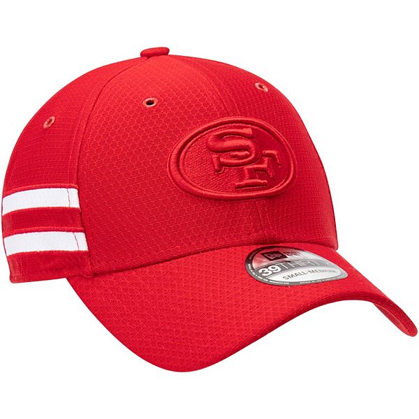 Men's New Era Scarlet San Francisco 49ers Kickoff Reverse 39THIRTY Flex Hat