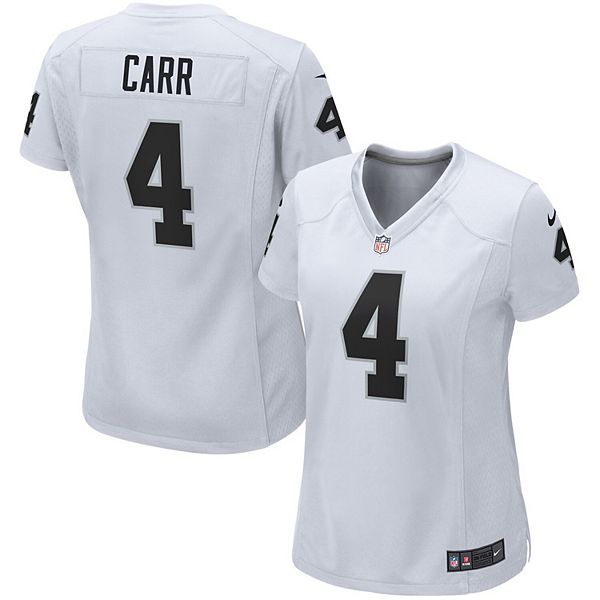 New Orleans Saints Nike Game Road Jersey - White - Derek Carr - Youth