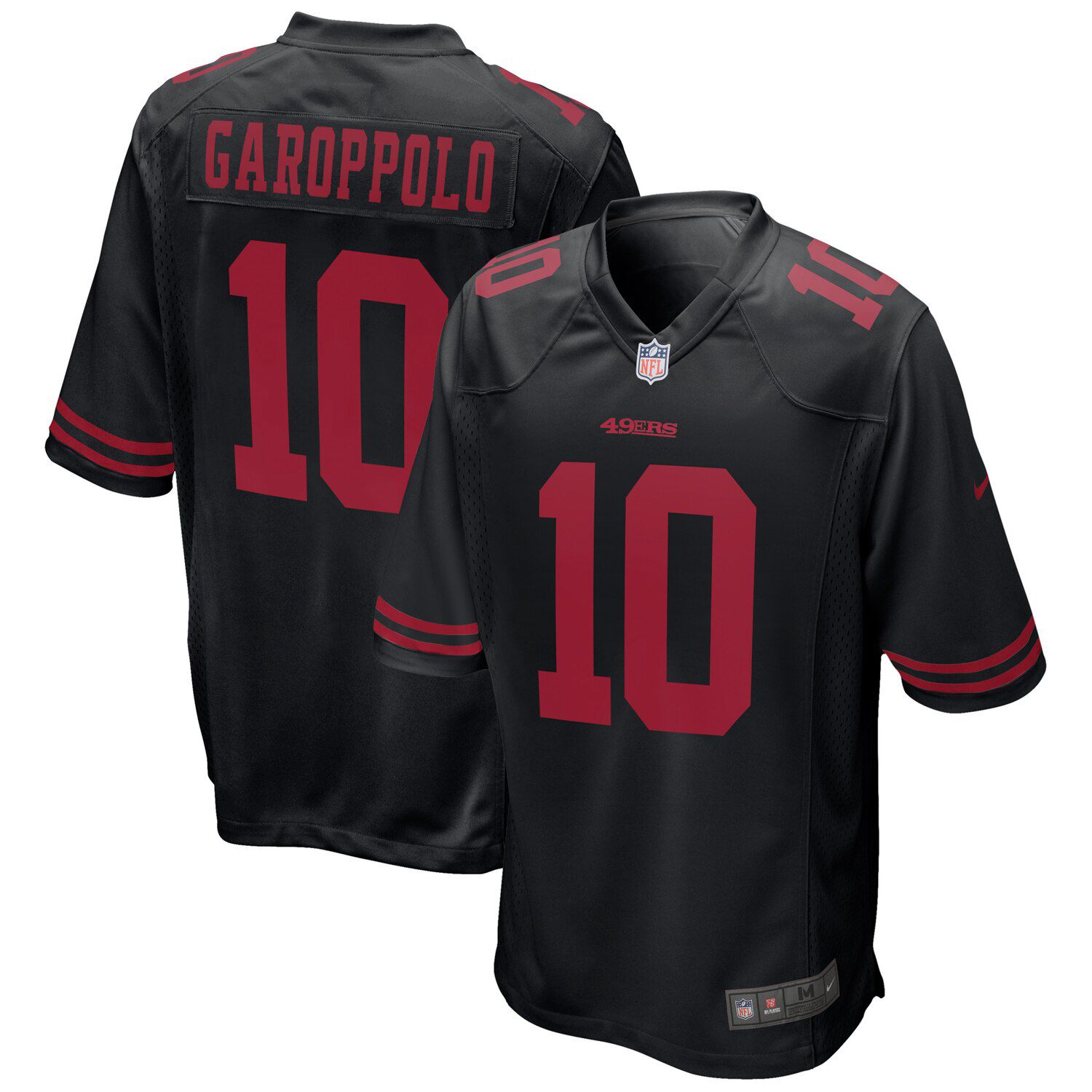 black niners jersey