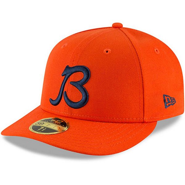 Men's New Era Orange Chicago Bears Alternate Logo Omaha Low Profile 59FIFTY  Fitted Hat