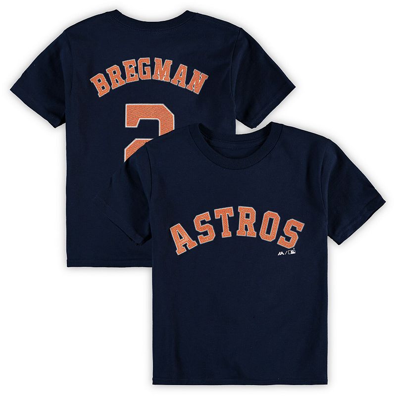 UPC 193774011997 product image for Preschool Majestic Alex Bregman Navy Houston Astros Name & Number T-Shirt, Boy's | upcitemdb.com