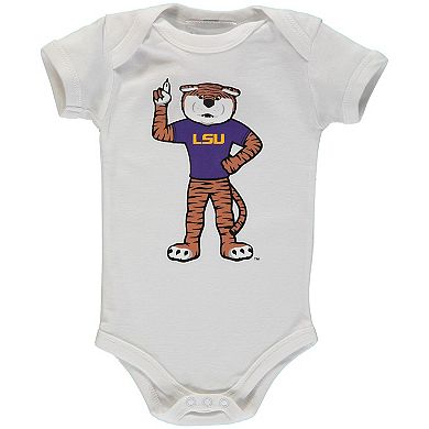 Infant White LSU Tigers Big Logo Bodysuit