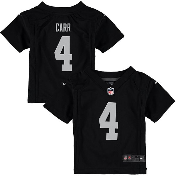 Infant Nike Derek Carr Black Oakland Raiders Team Color Game ...
