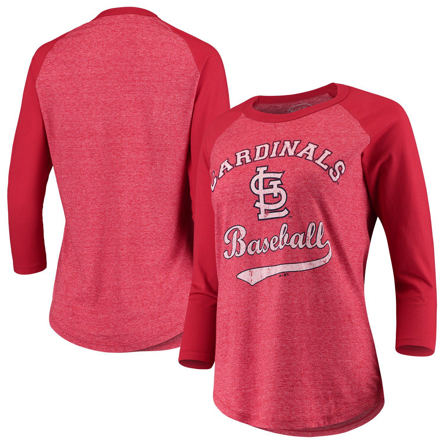 red raglan shirt