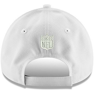 Men's New Era White NFL Shield Logo 9FORTY Adjustable Hat