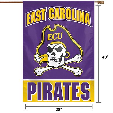 WinCraft East Carolina Pirates 28" x 40" Full Name Single-Sided Vertical Banner