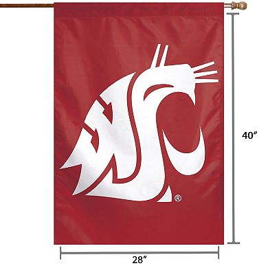 WinCraft Washington State Cougars 28" x 40" Big Logo Single-Sided Vertical Banner