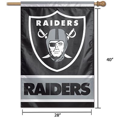 WinCraft Oakland Raiders 28" x 40" Wordmark Single-Sided Vertical Banner
