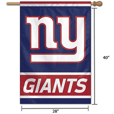 WinCraft New York Giants 28" x 40" Wordmark Single-Sided Vertical Banner
