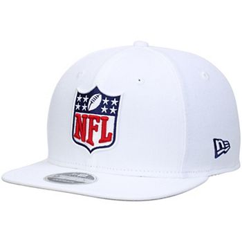 Onderbreking Feat opbouwen Men's New Era White NFL Shield Logo Original Fit 9FIFTY Adjustable Snapback  Hat