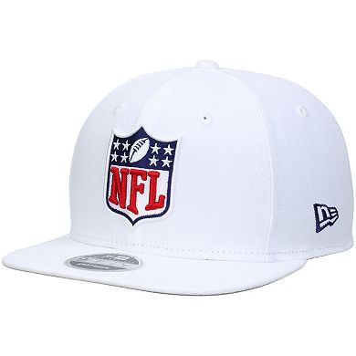 Men's New Era White NFL Shield Logo Original Fit 9FIFTY Adjustable ...