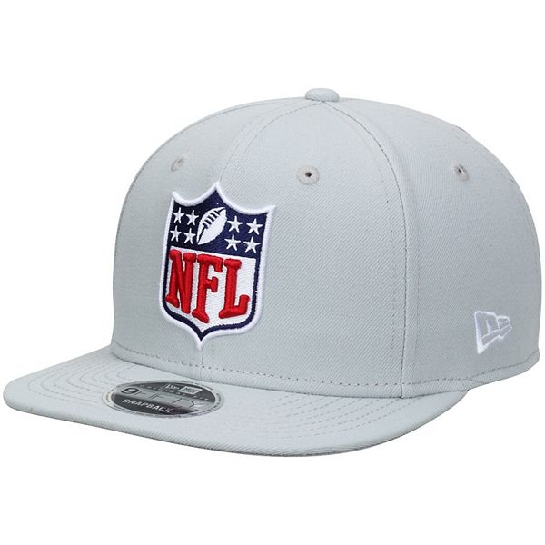 Men's New Era Gray NFL Shield Logo Original Fit 9FIFTY Adjustable Snapback  Hat