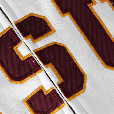 Women's Stadium Athletic White Arizona State Sun Devils Arched Name Full-Zip Hoodie