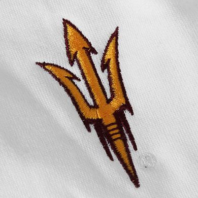 Women's Stadium Athletic White Arizona State Sun Devils Arched Name Full-Zip Hoodie