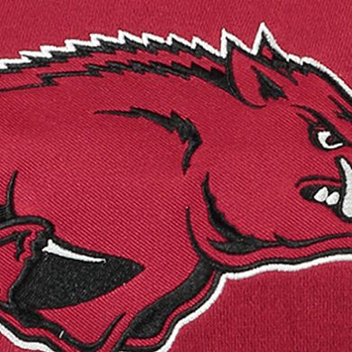 Women's Stadium Athletic Cardinal Arkansas Razorbacks Big Logo Pullover Hoodie