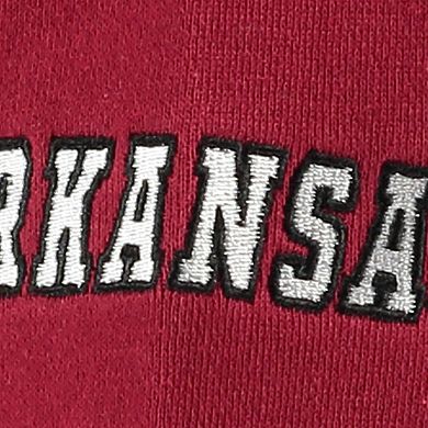 Women's Stadium Athletic Cardinal Arkansas Razorbacks Big Logo Pullover Hoodie