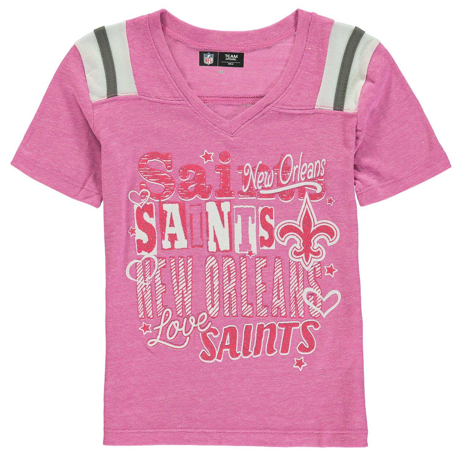 pink new orleans saints shirt