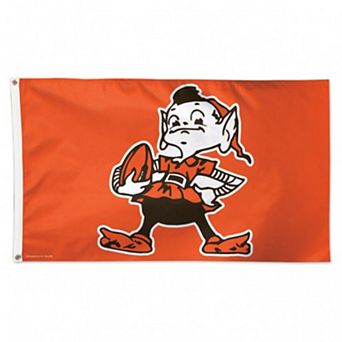 WinCraft Cleveland Browns One-Sided 3' x 5' Retro Logo Deluxe Flag