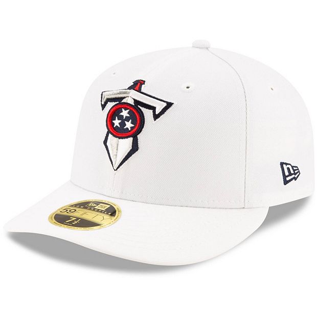 Men's New Era White Tennessee Titans Historic Omaha Low Profile