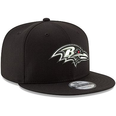 Men's New Era Black Baltimore Ravens B-Dub 9FIFTY Adjustable Hat