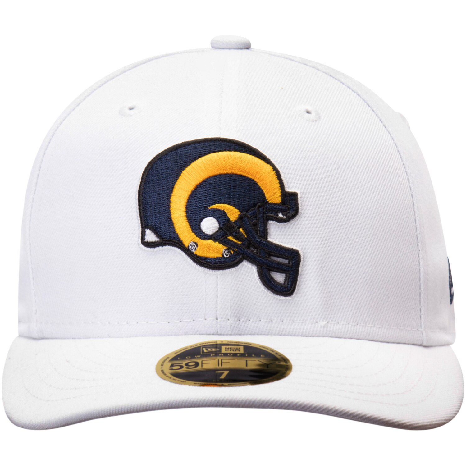 Men's New Era White Los Angeles Rams Historic Omaha Low Profile 59FIFTY ...