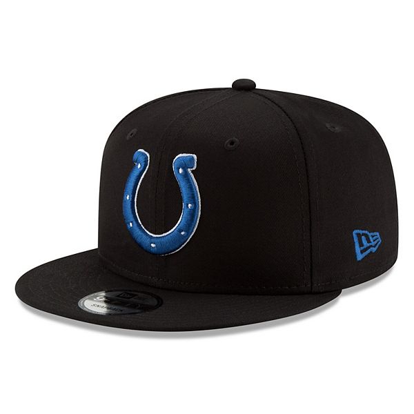 Men's New Era Black Indianapolis Colts Basic 9FIFTY Adjustable Snapback Hat