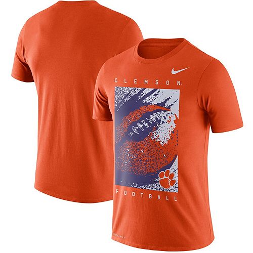 Men S Nike Orange Clemson Tigers Football Performance T Shirt