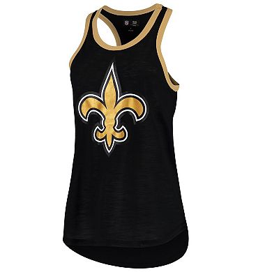 Women's G-III 4Her by Carl Banks Black New Orleans Saints Tater Tank Top