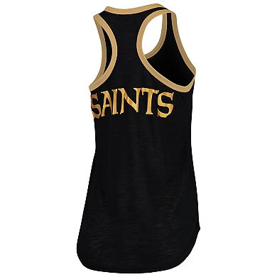 Women's G-III 4Her by Carl Banks Black New Orleans Saints Tater Tank Top