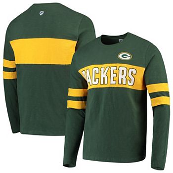 Women's New Era White/Green Green Bay Packers Athletic Varsity Lace-Up  V-Neck Long Sleeve T-Shirt