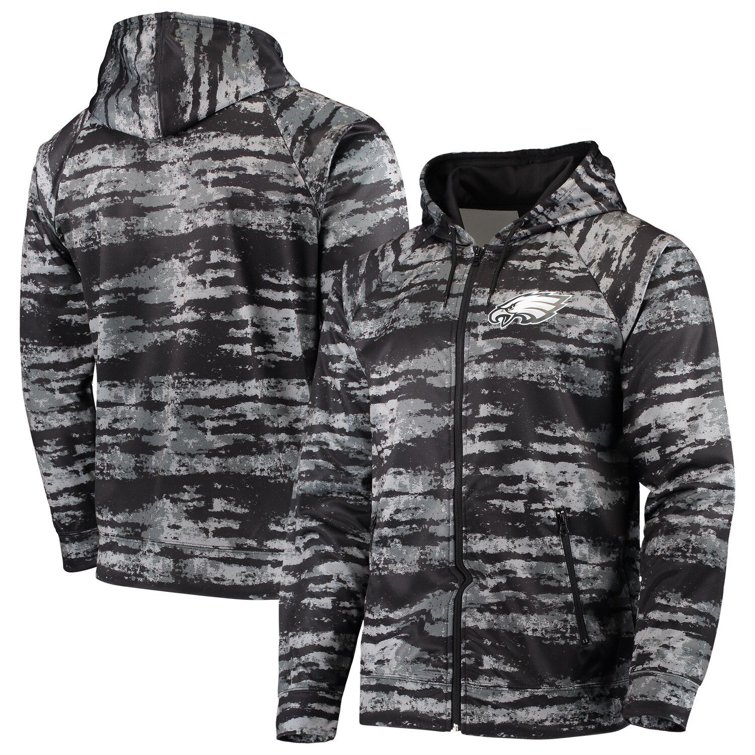 eagles zip up hoodie mens