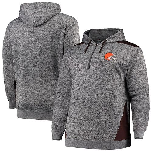 Men's Profile Heathered Charcoal/Brown Cleveland Browns Big & Tall ...