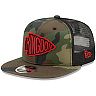 Men's New Era Woodland Camo/Black Kansas City Chiefs Trucker 9FIFTY Adjustable Snapback Hat