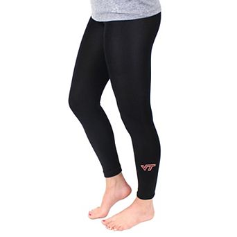 Women's ZooZatz Black Virginia Tech Hokies Fleece Leggings