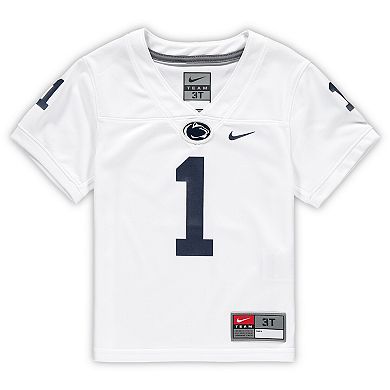 Toddler Nike #1 White Penn State Nittany Lions Untouchable Football Jersey