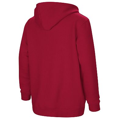 Youth Colosseum Crimson Indiana Hoosiers 2-Hit Team Pullover Hoodie