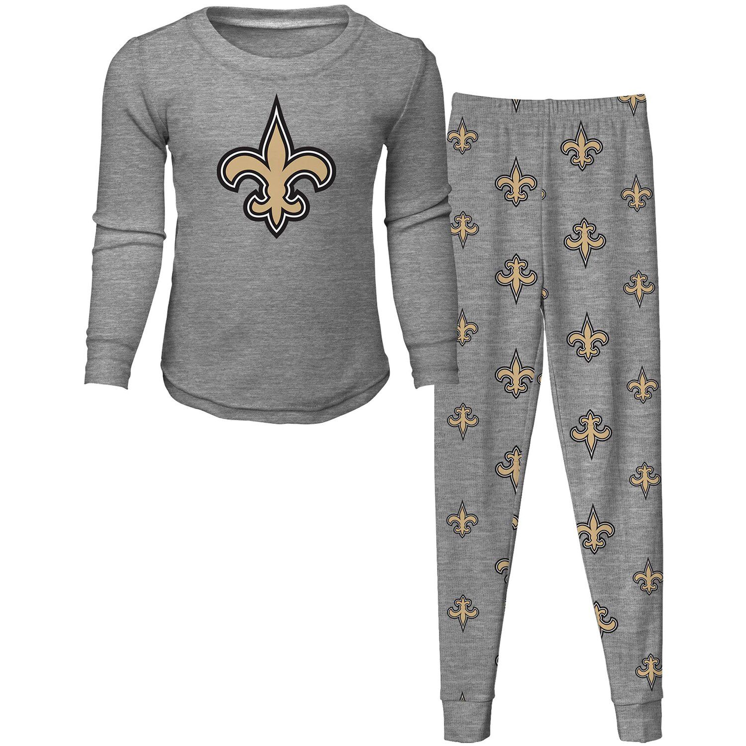 Girls Preschool Gold New Orleans Saints Diamond T-Shirt & Leggings Set