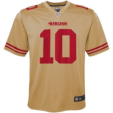 Youth Nike Jimmy Garoppolo Gold San Francisco 49ers Inverted Game Jersey