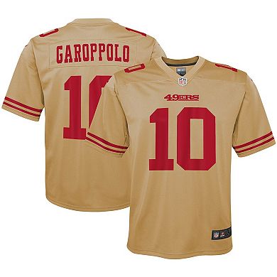 Genealogie wenselijk defect Youth Nike Jimmy Garoppolo Gold San Francisco 49ers Inverted Game Jersey