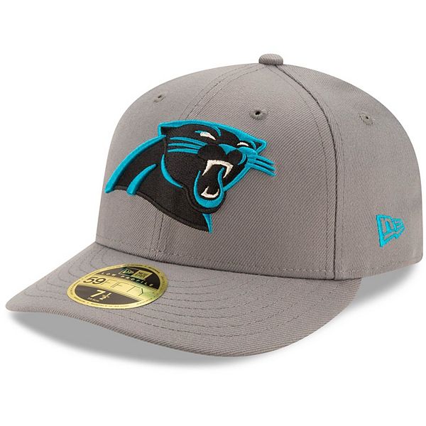 Men S New Era Graphite Carolina Panthers Storm Low Profile 59fifty Fitted Hat