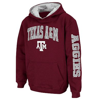 Youth Colosseum Maroon Texas A&M Aggies 2-Hit Team Pullover Hoodie