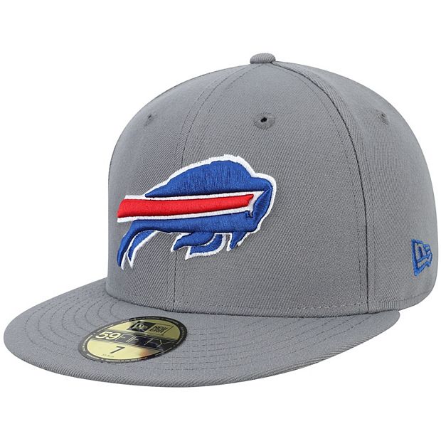 Men's New Era Graphite Buffalo Bills Throwback Logo Storm II Low Profile  59FIFTY Fitted Hat