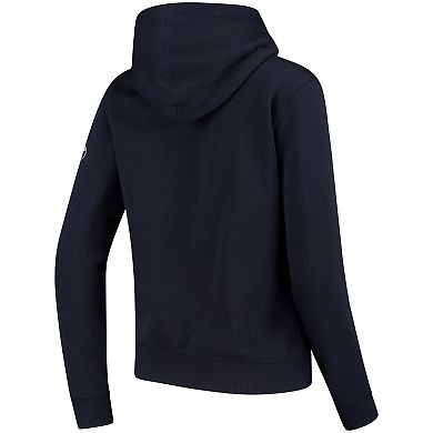 Women's Stadium Athletic Navy BYU Cougars Arched Name Full-Zip Hoodie