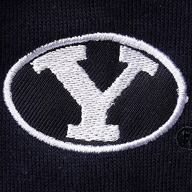 Women's Stadium Athletic Navy BYU Cougars Arched Name Full-Zip Hoodie