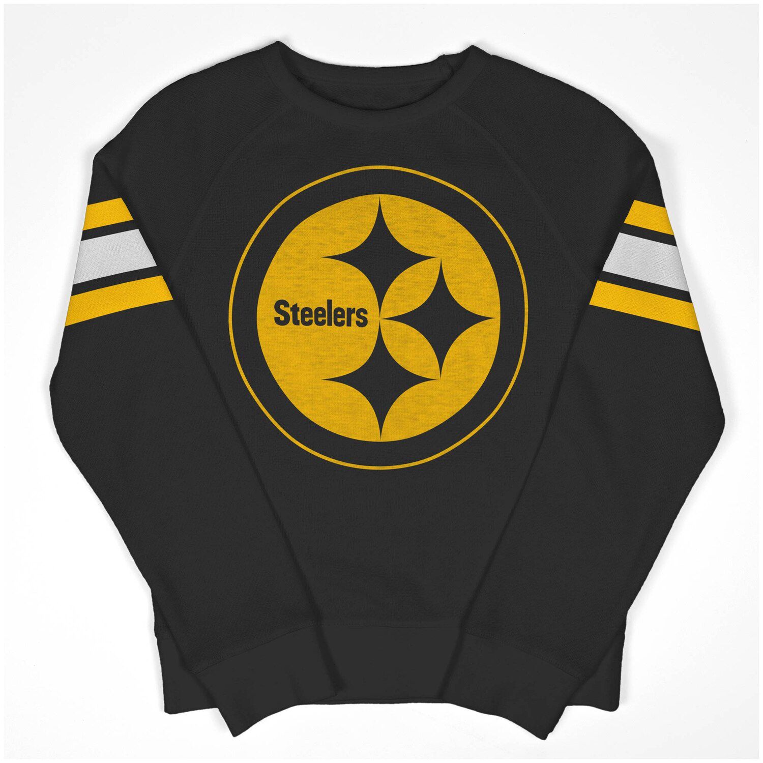 steelers grey crew neck sweatshirt