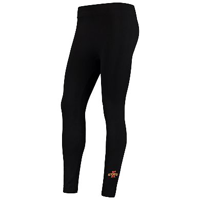 Women's ZooZatz Black Iowa State Cyclones Fleece Leggings