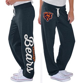 Women's G-III 4Her by Carl Banks Navy Chicago Bears Scrimmage Fleece Pants